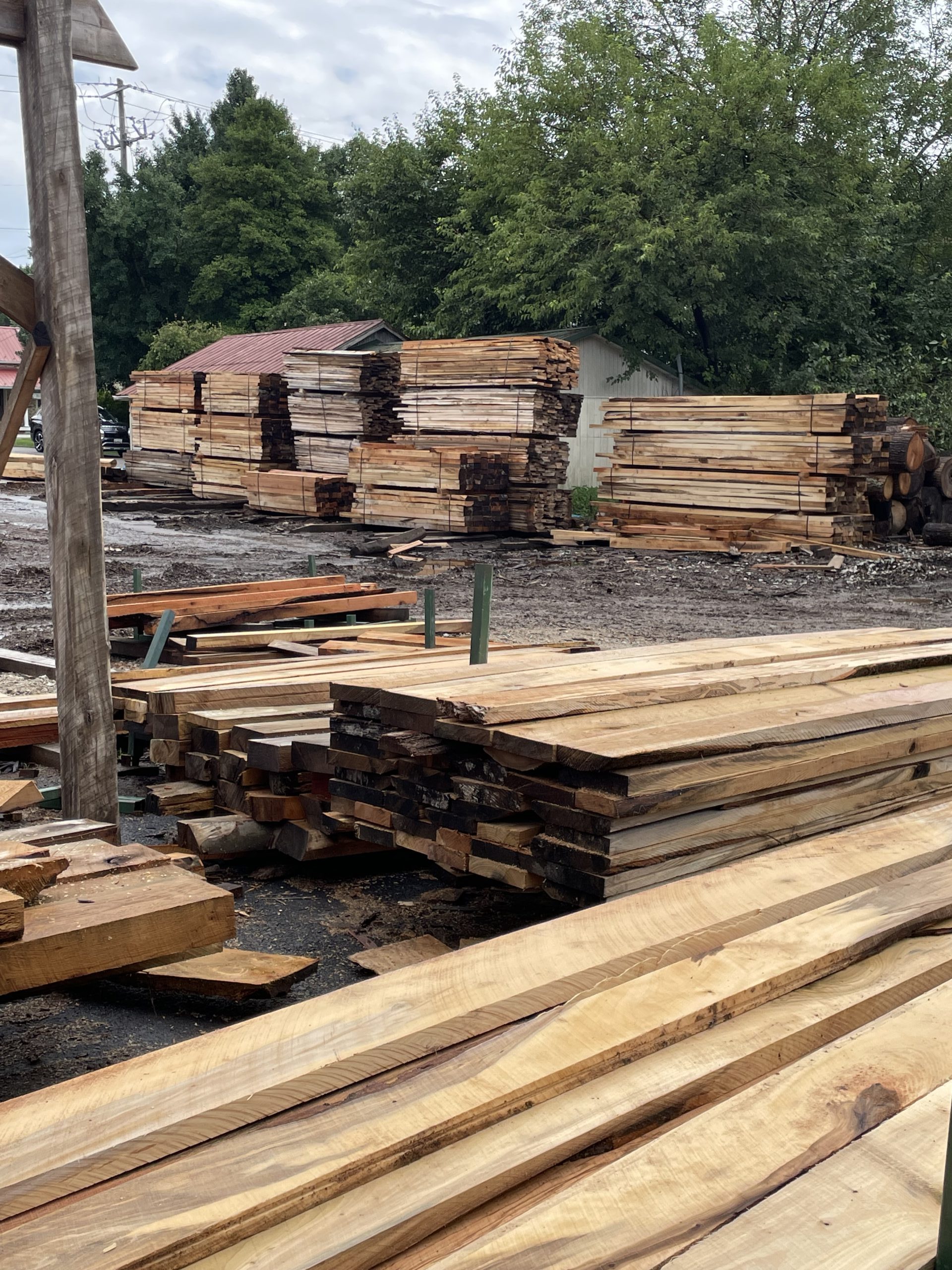 group of wooden planks stacking on another